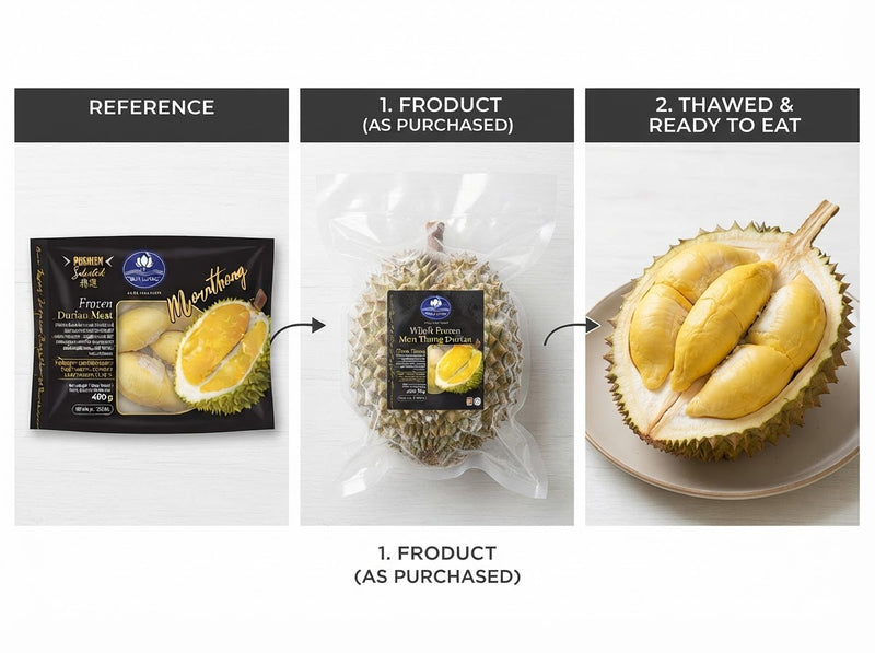 Durian-Fleisch mit Samen (Sầu riêng có hạt)
