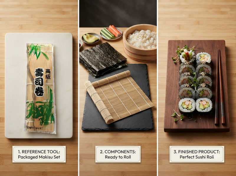 Bambusmatte für Sushi zum Rollen 27x27cm (Cuốn tre)