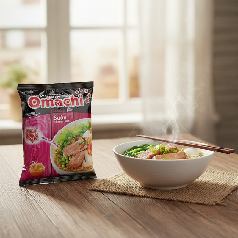 Instant Nudeln Omachi Schweinripp 80g