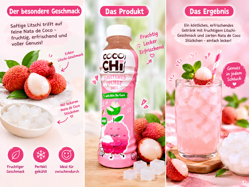 Lychee Juice Cocochi 450ml (Nước vải)