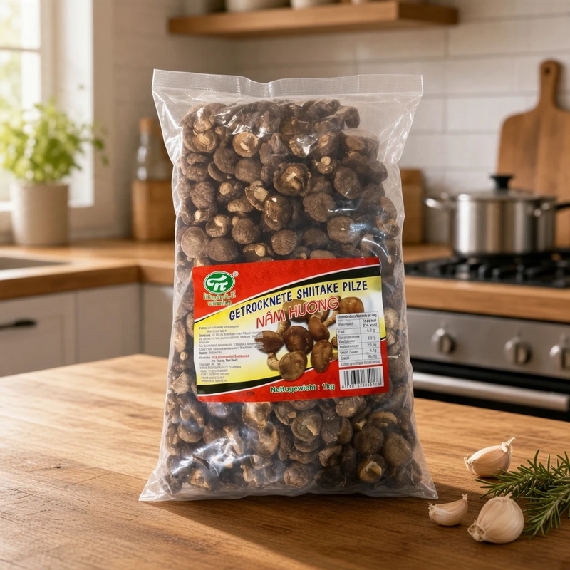 Getrocknete Shiitake Pilze 1kg (Nấm hương 1kg)
