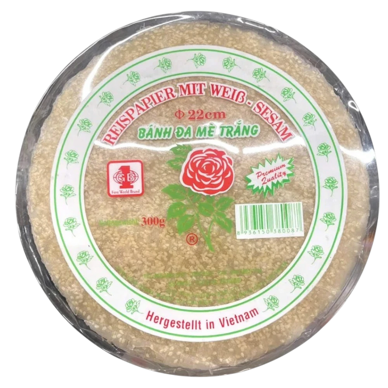 Reispapier mit weißem Sesam 300g