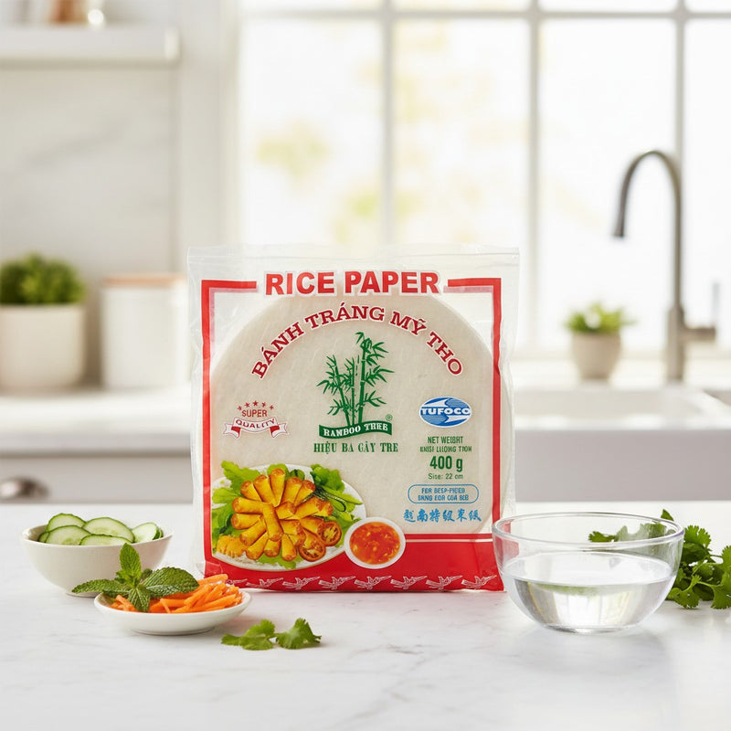 Reispapier (rund) für Frühlingsrolle 22cm 400g