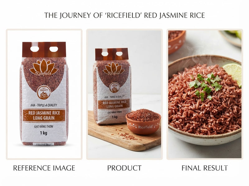 Rote Jasmine Reis Lange Korn 1kg (Gạo Lứt)