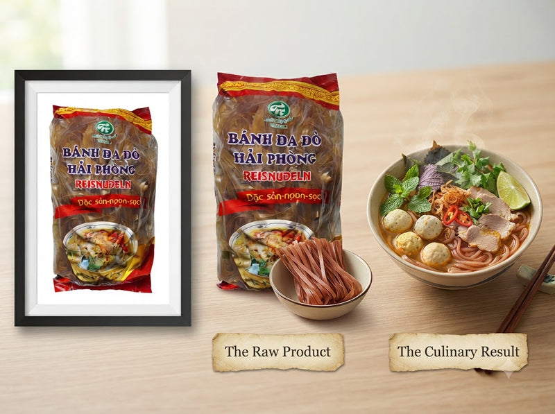 Rote Reisbandnudeln 500g (Bánh đa đỏ)