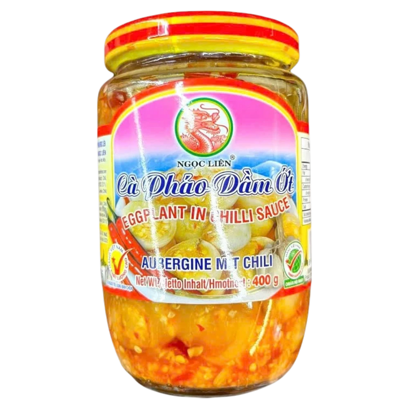 Aubergine in Chilisoße Ngoc Lien 400g (Cà pháo dầm ớt)