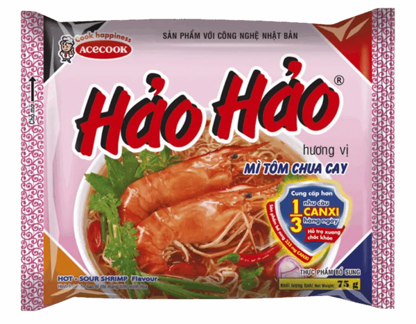 Hao Hao Instant Nudelsuppe Garnelen 75g (Mì hảo hảo)