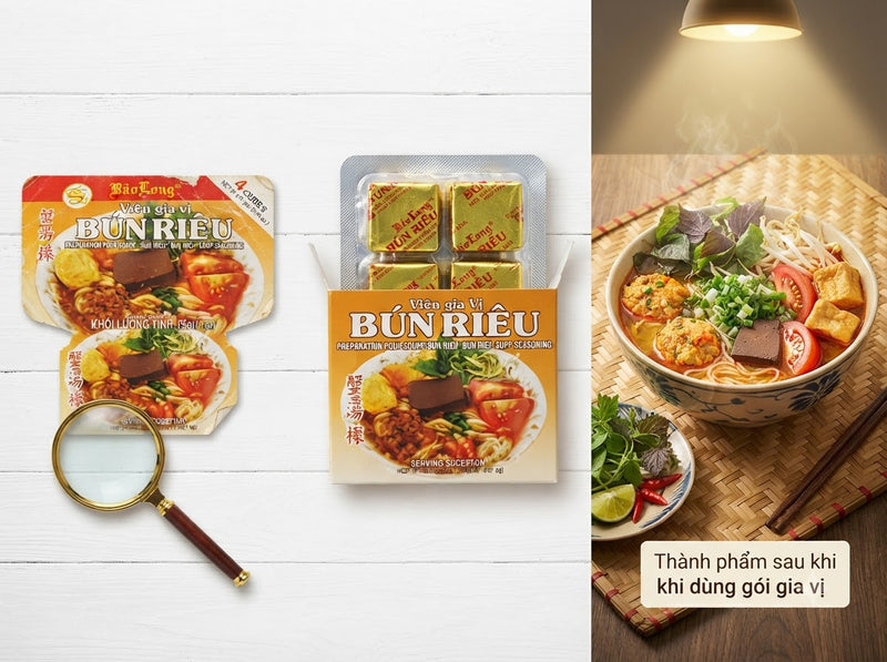 Brühwürfel „Nudeln Bun rieu“ 75g x 1Stück (Gia vị bún riêu)