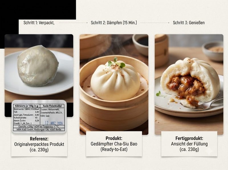 Cha-Siu Bao Schweinefleisch ca. 230g (Bánh bao Xá xíu)