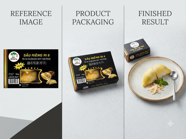 Durian-Fleisch mit Samen 300g (Sầu Riêng Hạt)