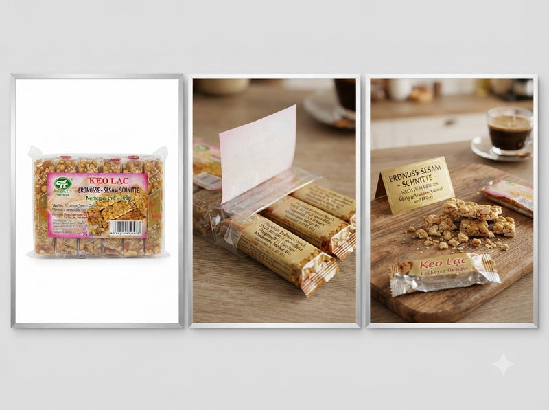 Erdnüsse Sesam Kracker 400g (ăn vặt)