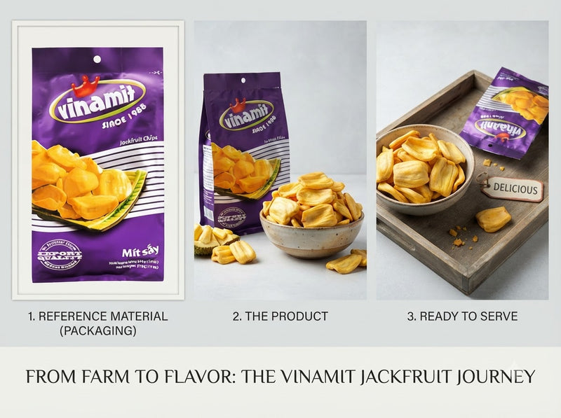 Getrocknete Jackfrucht 150g - klein Packung (mít sấy 150g)