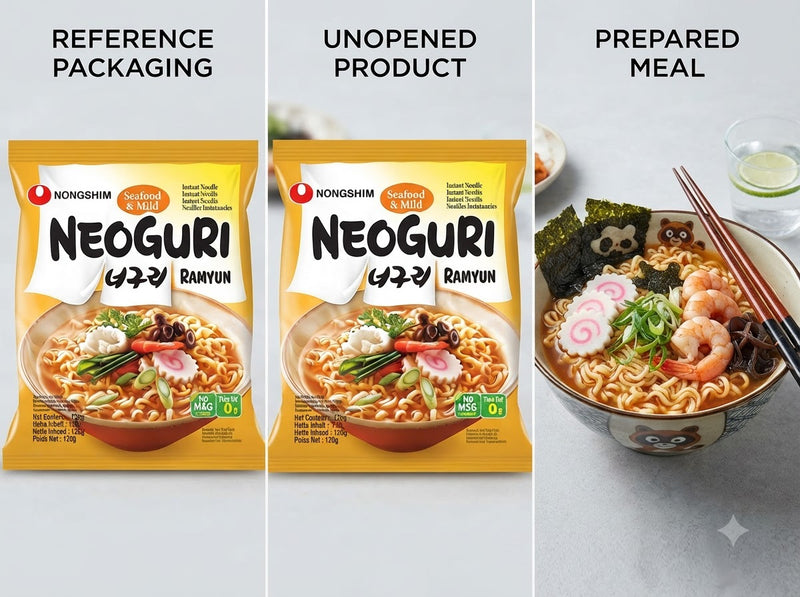 Inst. Ramen Nudeln Neoguri Meeresfrüchte (Mì hải sản)