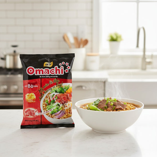 Instant Nudeln Omachi Rindereintopf 80g