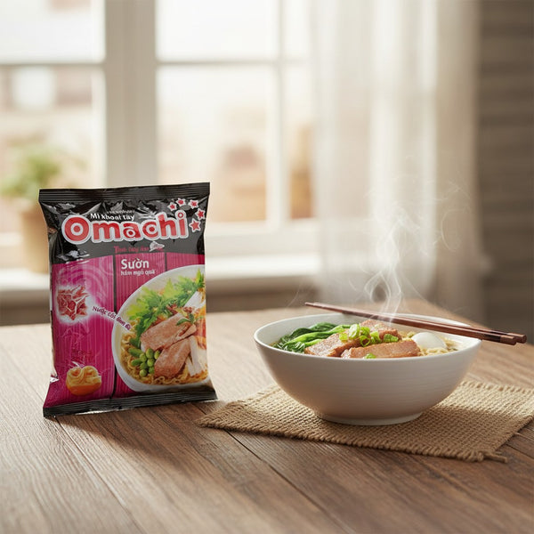 Instant Nudeln Omachi Schweinripp 80g