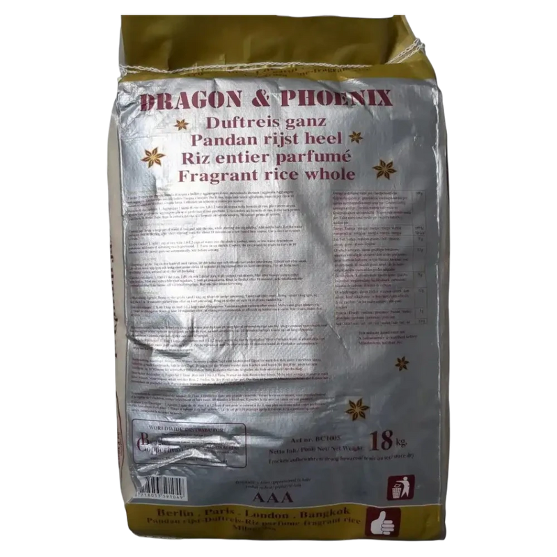 Jasmine Rice Premium Dragon & Phoenix 18kg