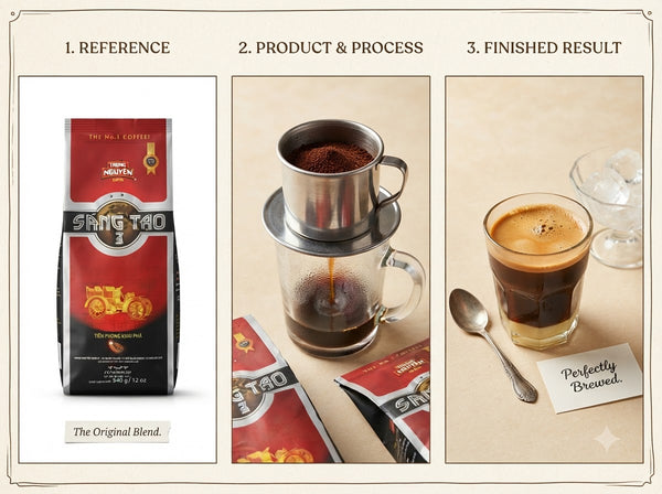 Kaffeepulver Nr.3 Trung Nguyen gemahlen 340g (Cà phê Sang Tao 3)