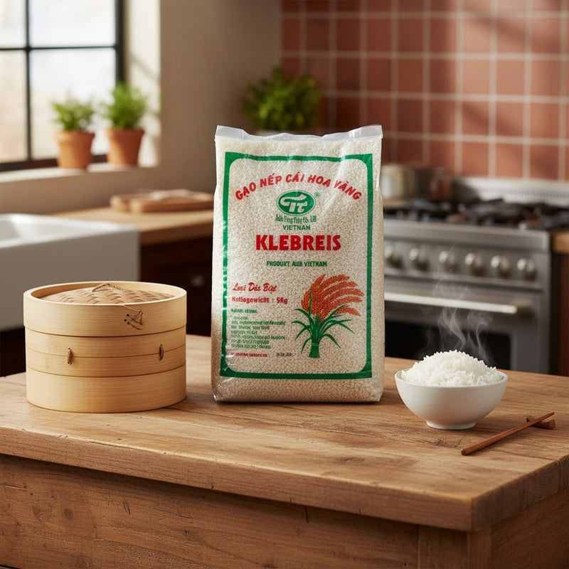 Klebreis Nep Cai Hoa Vang 1kg (Nếp cái hoa vàng)