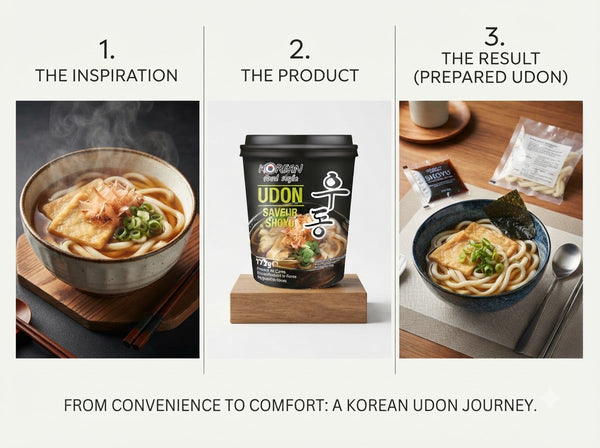 Korean Food Style Udon saveur SHOYU (mì cốc)