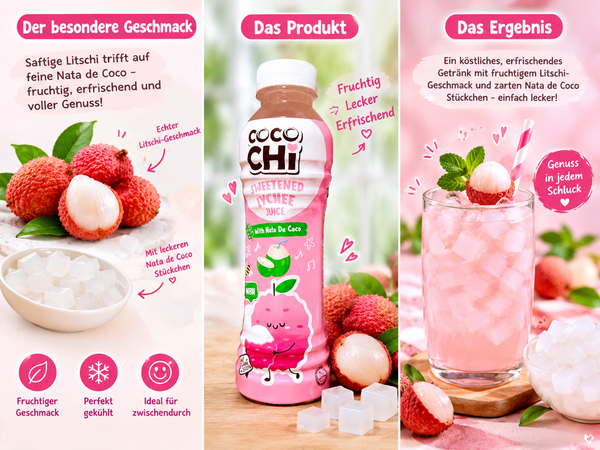 Lychee Juice Cocochi 450ml (Nước vải)