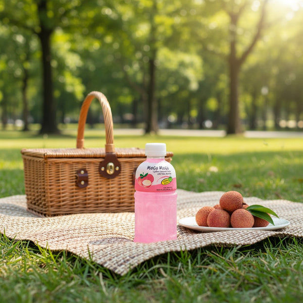 Mogu Mogu Litschigetränk mit Nata de Coco 320 ml