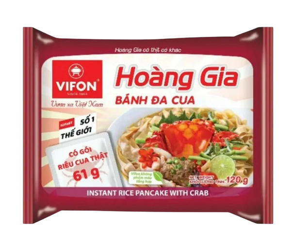 Krabben Instant Reisbandnudeln - Hoang Gia 120g (Braun)