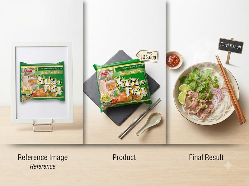 Reisbandnudeln Vina Acecook Xua-Nay 500g (Phở xưa và nay)