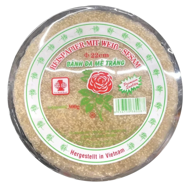 Reispapier mit weißem Sesam 300g
