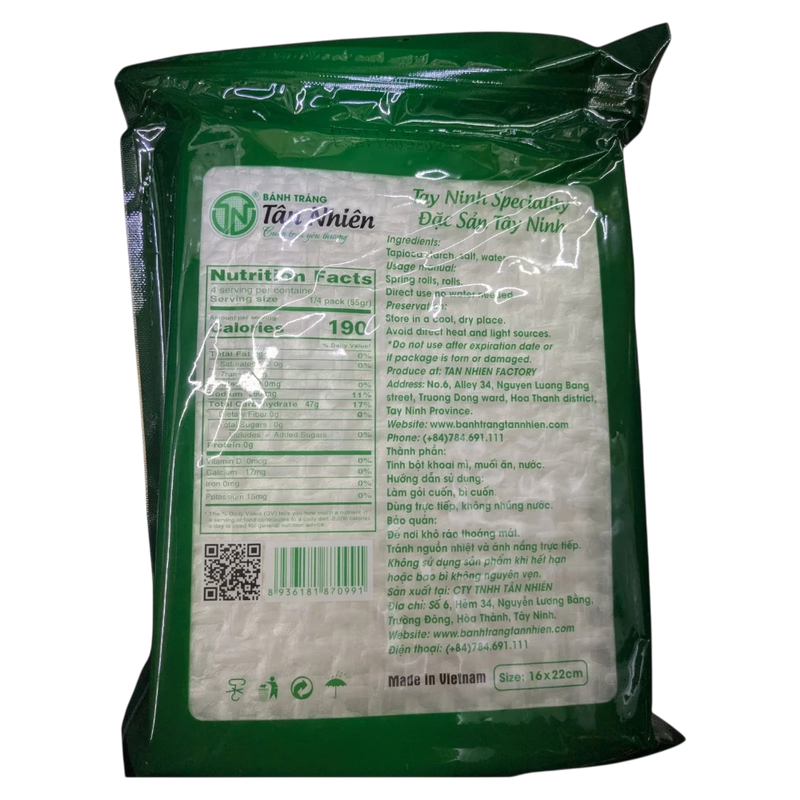 Reispapier Premium Banh Trang Tan Nhien Ohne Wasser