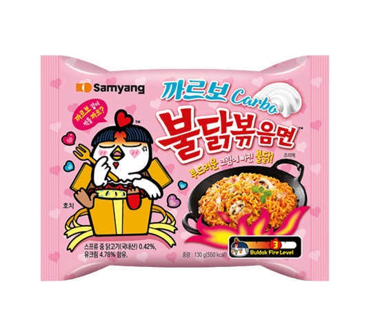 Samyang Buldak Hot Chicken Carbonara Flavor Ramen 130g
