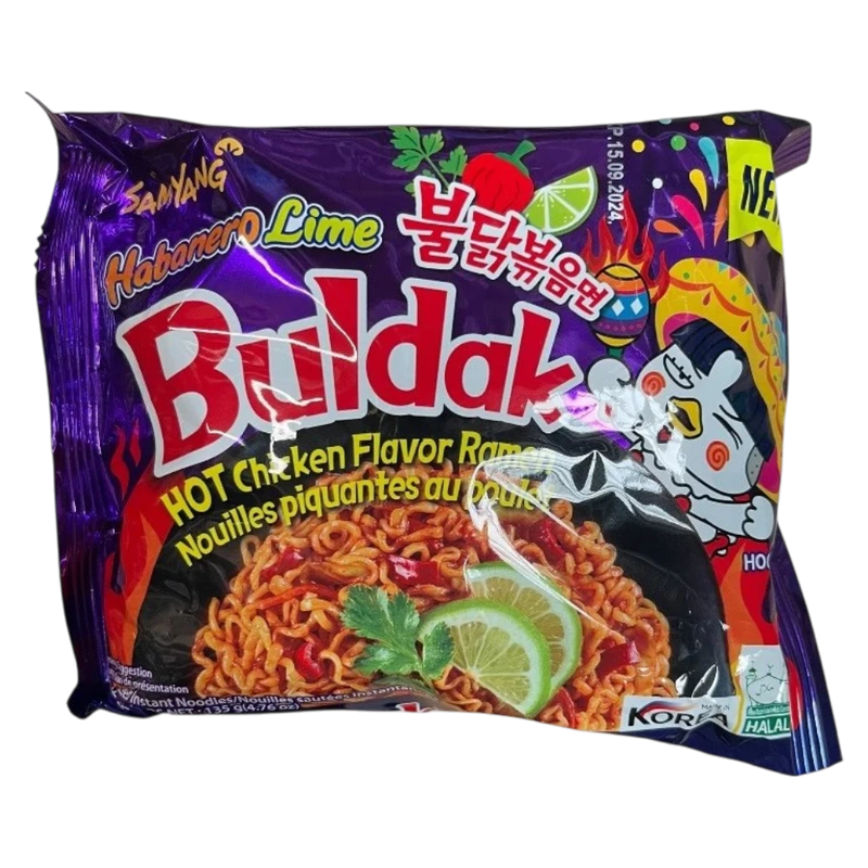 Samyang Buldak Hot Chicken Habanero Lime 140g