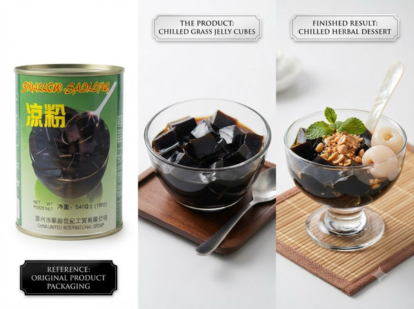 Schwarz Agar (Gras Jelly) 540g (Thạch đen)