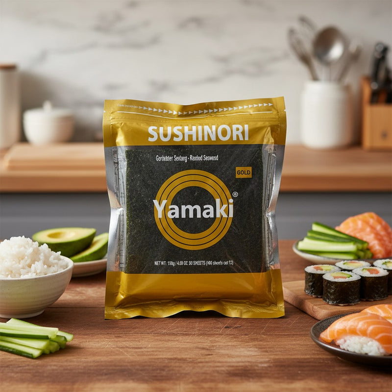 Sushi Nori Gerösteter Seetang Half Cut 100Stk