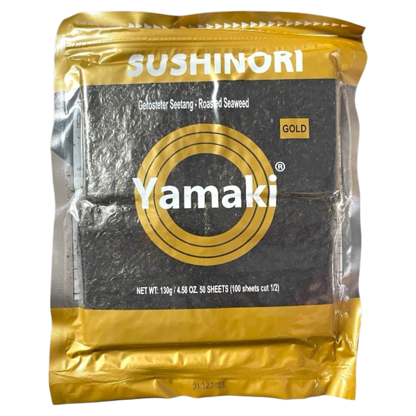 Sushi Nori Gerösteter Seetang Half Cut 100Stk