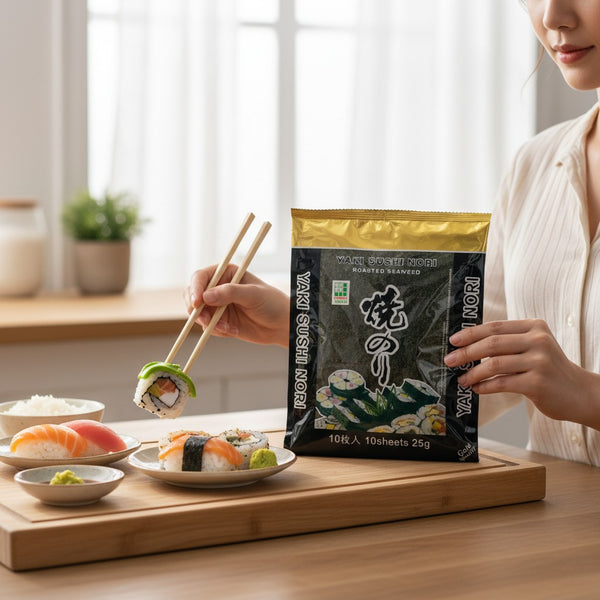 Sushi Nori (Gold) Gerösteter Seetang 10 Blätter 25g (10 Lá vàng )