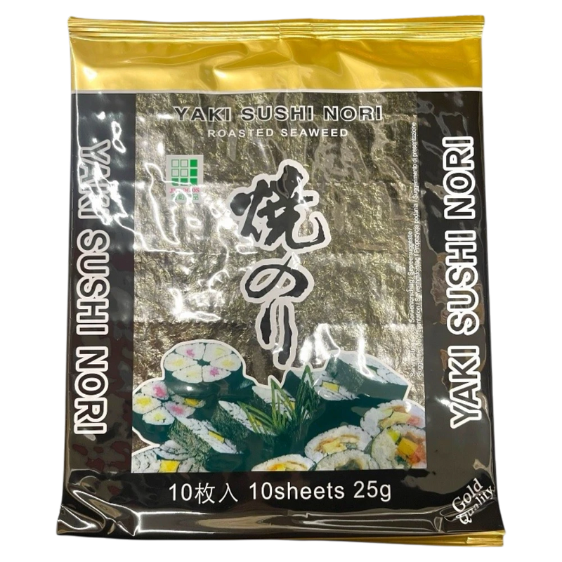 Sushi Nori (Gold) Gerösteter Seetang 10 Blätter 25g (10 Lá vàng )